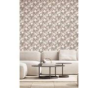 Hoopla Walls Chunky Flower Matt Wallpaper in Pink Hoopla Walls Pink