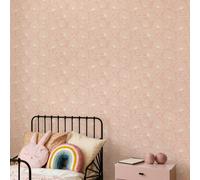 Hoopla Walls Dash Trail - Rose Blush 10m Wallpaper