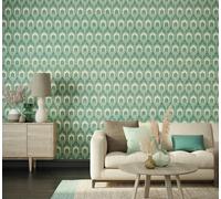Hoopla Walls Deco Arch - Dark Green 10m Wallpaper - Dark Green