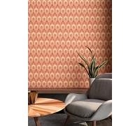 Hoopla Walls Deco Arch Matt Wallpaper in Orange Hoopla Walls Orange