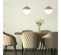 Hoopla Walls Deco Fan - Natural 10m Wallpaper - Natural