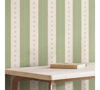 Hoopla Walls Decorative Stripe - Soft Sage 10m Wallpaper
