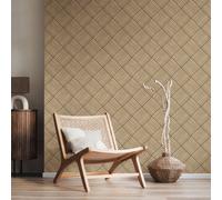 Hoopla Walls Diamond Slat Small- Ash (10M Wallpaper)
