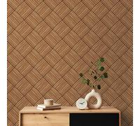 Hoopla Walls Diamond Slat Small - Oak (10M Wallpaper)