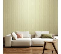 Hoopla Walls Ditsy Leaf Stripe - Apple 10m Wallpaper