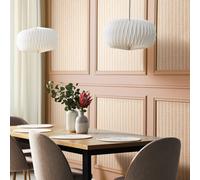 Hoopla Walls Ditsy Leaf Stripe - Apricot 10m Wallpaper
