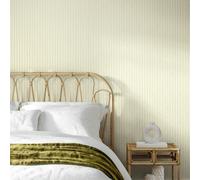 Hoopla Walls Ditsy Leaf Stripe - Lichen 10m Wallpaper