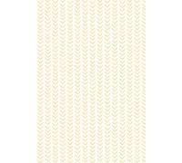 Hoopla Walls Ditsy Leaf Stripe Wallpaper in Yellow Hoopla Walls Yellow