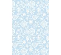 Hoopla Walls Evelyn Trail - Sky 10m Wallpaper in Blue Hoopla Walls Blue 10m