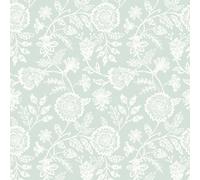 Hoopla Walls Evelyn Trail - Soft Petrol 10M Wallpaper