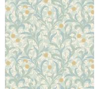 Hoopla Walls Floral Trail Duckegg Blue Wallpaper