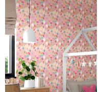 Hoopla Walls Folk Floral Dolly Mixtures 10M Wallpaper