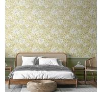 Hoopla Walls Honeysuckle Leaf Trail - Stone Natural 10m Wallpaper - Stone Natural