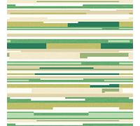 Hoopla Walls Horizontal Stripe - Green 10m Wallpaper - Green
