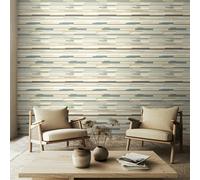 Hoopla Walls Horizontal Stripe - Grey 10m Wallpaper - Grey