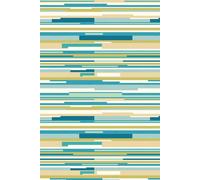 Hoopla Walls Horizontal Stripe Matt Wallpaper in Teal Hoopla Walls Teal