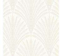 Hoopla Walls Leaf Fan Chalk Wallpaper