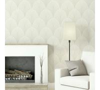 Hoopla Walls Leaf Fan - Natural 10m Wallpaper - Natural