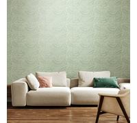 Hoopla Walls Leaf Vine - Seafoam 10m Wallpaper