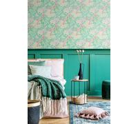 Hoopla Walls Lily Ogee Matt Wallpaper in Mint Hoopla Walls Mint