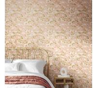 Hoopla Walls Lino Leaves - Blush & Sage 10M Wallpaper