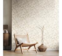 Hoopla Walls Lino Leaves - Coconut Mix 10M Wallpaper