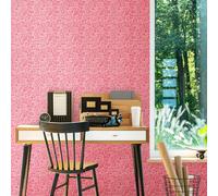 Hoopla Walls Maze Squiggle - Raspberry 10m Wallpaper