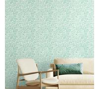 Hoopla Walls Maze Squiggle - Seafoam 10m Wallpaper
