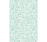 Hoopla Walls Maze Squiggle - Seafoam 10m Wallpaper in Aqua Hoopla Walls Aqua 10m