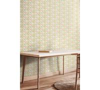 Hoopla Walls Meadow Stripe Matt Wallpaper in Peach Hoopla Walls Peach