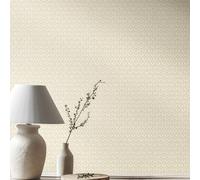 Hoopla Walls Mini Leaf - Linen 10m Wallpaper