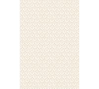 Hoopla Walls Mini Leaf - Linen 10m Wallpaper in Beige Hoopla Walls Beige 10m