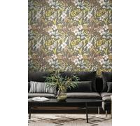 Hoopla Walls Oasis Matt Wallpaper in Grey Hoopla Walls Grey