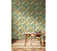 Hoopla Walls Oasis Matt Wallpaper in Olive Hoopla Walls Olive