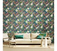 Hoopla Walls Oasis - Navy Twist 10m Wallpaper