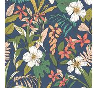 Hoopla Walls Oasis Navy Twist Smooth Matt Wallpaper