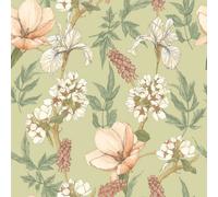 Hoopla Walls Orchid Bloom Artichoke Smooth Matt Wallpaper