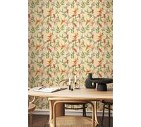 Hoopla Walls Orchid Bloom Matt Wallpaper in Amber Hoopla Walls Amber