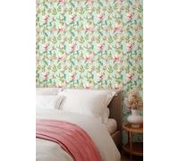 Hoopla Walls Orchid Bloom Matt Wallpaper in Duck Egg Blue Hoopla Walls Duck Egg Blue
