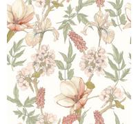 Hoopla Walls Orchid Bloom Sage & Hazel Smooth Matt Wallpaper