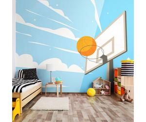 Hoopla Walls Origin Murals Graphic Basketball Hoop Blue Paste The Wall Mural 300Cm Wide X 240M High