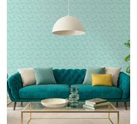 Hoopla Walls Paisley - Blue 10m Wallpaper - Blue