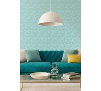 Hoopla Walls Paisley Matt Wallpaper in Blue Hoopla Walls Blue