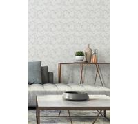 Hoopla Walls Paisley Matt Wallpaper in Grey Hoopla Walls Grey