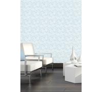 Hoopla Walls Paisley Matt Wallpaper in Light Blue Hoopla Walls Light Blue
