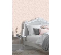 Hoopla Walls Paisley Matt Wallpaper in Pink Hoopla Walls Pink