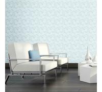 Hoopla Walls Paisley - Pale Blue 10m Wallpaper - Pale Blue