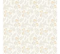 Hoopla Walls Petite Posy Stone & Linen Smooth Matt Wallpaper