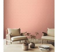 Hoopla Walls Retro Arch - Blush Pink 10m Wallpaper - Blush Pink