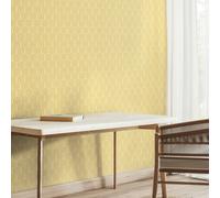 Hoopla Walls Retro Arch - Yellow 10m Wallpaper - Yellow